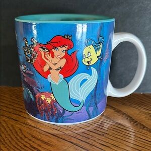 Disney’s Little Mermaid Ceramic Mug - Blue and White